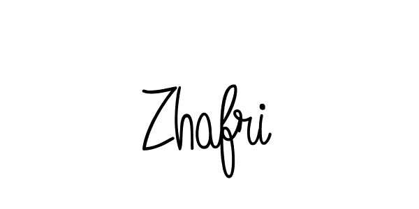 Make a beautiful signature design for name Zhafri. With this signature (Angelique-Rose-font-FFP) style, you can create a handwritten signature for free. Zhafri signature style 5 images and pictures png