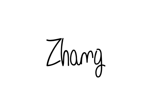 You should practise on your own different ways (Angelique-Rose-font-FFP) to write your name (Zhang) in signature. don't let someone else do it for you. Zhang signature style 5 images and pictures png