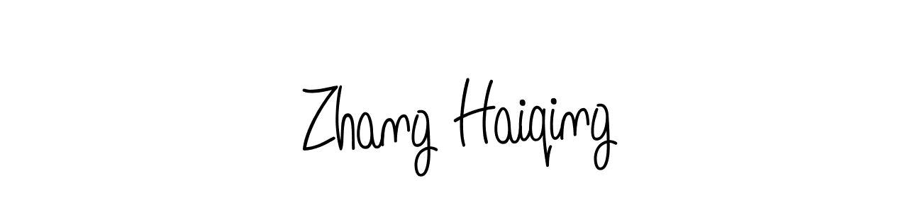 Angelique-Rose-font-FFP is a professional signature style that is perfect for those who want to add a touch of class to their signature. It is also a great choice for those who want to make their signature more unique. Get Zhang Haiqing name to fancy signature for free. Zhang Haiqing signature style 5 images and pictures png