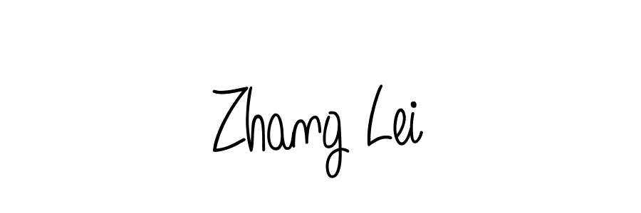 Design your own signature with our free online signature maker. With this signature software, you can create a handwritten (Angelique-Rose-font-FFP) signature for name Zhang Lei. Zhang Lei signature style 5 images and pictures png