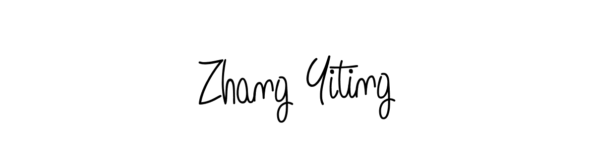 Design your own signature with our free online signature maker. With this signature software, you can create a handwritten (Angelique-Rose-font-FFP) signature for name Zhang Yiting. Zhang Yiting signature style 5 images and pictures png