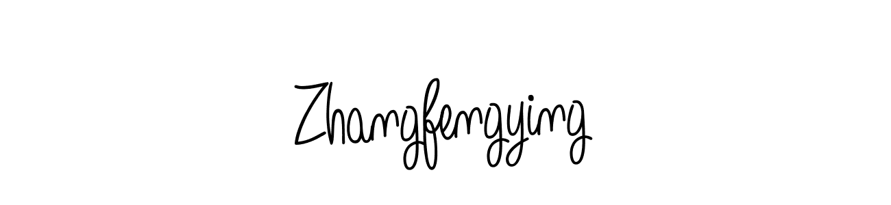 Design your own signature with our free online signature maker. With this signature software, you can create a handwritten (Angelique-Rose-font-FFP) signature for name Zhangfengying. Zhangfengying signature style 5 images and pictures png