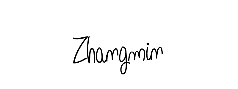 Make a beautiful signature design for name Zhangmin. Use this online signature maker to create a handwritten signature for free. Zhangmin signature style 5 images and pictures png