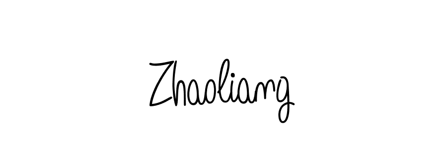 Design your own signature with our free online signature maker. With this signature software, you can create a handwritten (Angelique-Rose-font-FFP) signature for name Zhaoliang. Zhaoliang signature style 5 images and pictures png