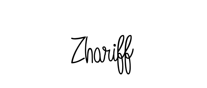 The best way (Angelique-Rose-font-FFP) to make a short signature is to pick only two or three words in your name. The name Zhariff include a total of six letters. For converting this name. Zhariff signature style 5 images and pictures png