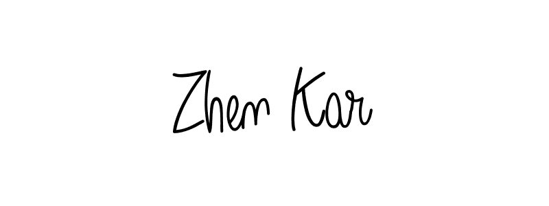 Once you've used our free online signature maker to create your best signature Angelique-Rose-font-FFP style, it's time to enjoy all of the benefits that Zhen Kar name signing documents. Zhen Kar signature style 5 images and pictures png