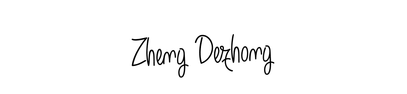 Design your own signature with our free online signature maker. With this signature software, you can create a handwritten (Angelique-Rose-font-FFP) signature for name Zheng Dezhong. Zheng Dezhong signature style 5 images and pictures png
