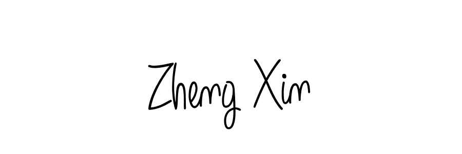 How to make Zheng Xin name signature. Use Angelique-Rose-font-FFP style for creating short signs online. This is the latest handwritten sign. Zheng Xin signature style 5 images and pictures png