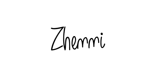It looks lik you need a new signature style for name Zhenni. Design unique handwritten (Angelique-Rose-font-FFP) signature with our free signature maker in just a few clicks. Zhenni signature style 5 images and pictures png