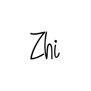 You should practise on your own different ways (Angelique-Rose-font-FFP) to write your name (Zhi) in signature. don't let someone else do it for you. Zhi signature style 5 images and pictures png