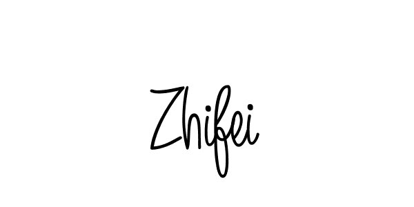 You should practise on your own different ways (Angelique-Rose-font-FFP) to write your name (Zhifei) in signature. don't let someone else do it for you. Zhifei signature style 5 images and pictures png