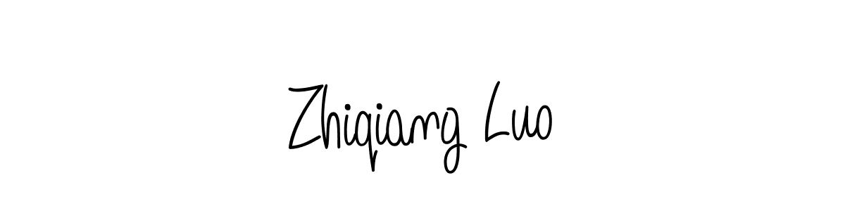 Create a beautiful signature design for name Zhiqiang Luo. With this signature (Angelique-Rose-font-FFP) fonts, you can make a handwritten signature for free. Zhiqiang Luo signature style 5 images and pictures png