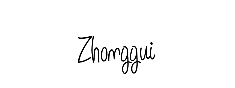 Zhonggui stylish signature style. Best Handwritten Sign (Angelique-Rose-font-FFP) for my name. Handwritten Signature Collection Ideas for my name Zhonggui. Zhonggui signature style 5 images and pictures png