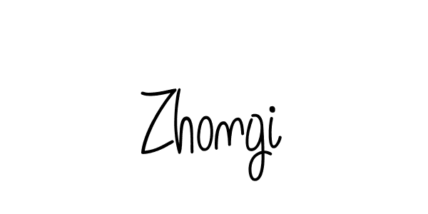 Use a signature maker to create a handwritten signature online. With this signature software, you can design (Angelique-Rose-font-FFP) your own signature for name Zhongi. Zhongi signature style 5 images and pictures png