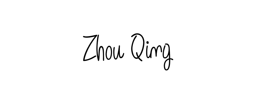 if you are searching for the best signature style for your name Zhou Qing. so please give up your signature search. here we have designed multiple signature styles  using Angelique-Rose-font-FFP. Zhou Qing signature style 5 images and pictures png