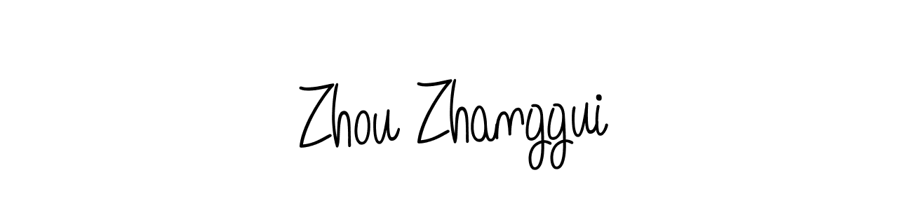 Design your own signature with our free online signature maker. With this signature software, you can create a handwritten (Angelique-Rose-font-FFP) signature for name Zhou Zhanggui. Zhou Zhanggui signature style 5 images and pictures png