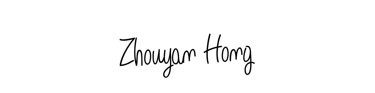 Here are the top 10 professional signature styles for the name Zhouyan Hong. These are the best autograph styles you can use for your name. Zhouyan Hong signature style 5 images and pictures png