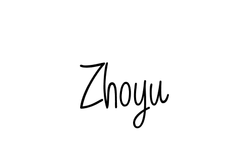 Best and Professional Signature Style for Zhoyu. Angelique-Rose-font-FFP Best Signature Style Collection. Zhoyu signature style 5 images and pictures png