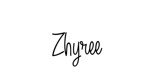 How to make Zhyree signature? Angelique-Rose-font-FFP is a professional autograph style. Create handwritten signature for Zhyree name. Zhyree signature style 5 images and pictures png