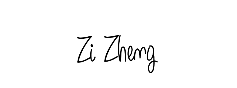 Use a signature maker to create a handwritten signature online. With this signature software, you can design (Angelique-Rose-font-FFP) your own signature for name Zi Zheng. Zi Zheng signature style 5 images and pictures png