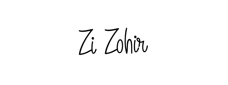 Create a beautiful signature design for name Zi Zohir. With this signature (Angelique-Rose-font-FFP) fonts, you can make a handwritten signature for free. Zi Zohir signature style 5 images and pictures png