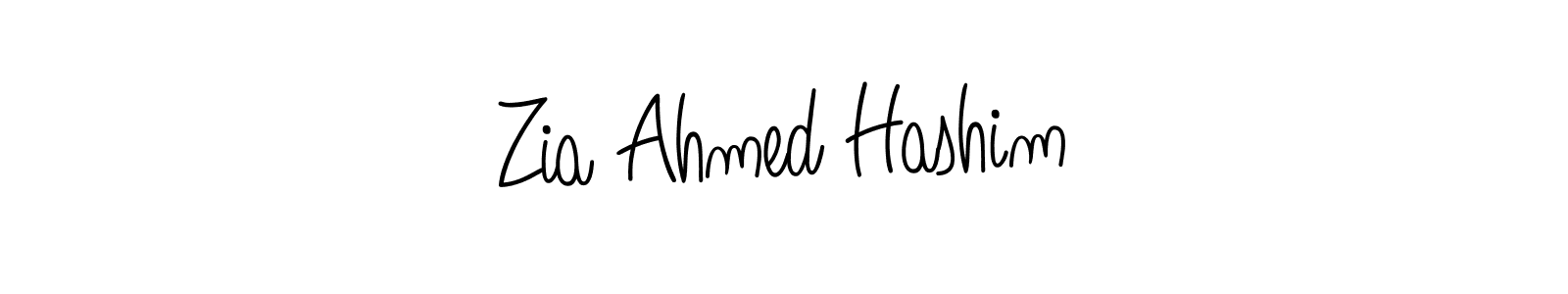 The best way (Angelique-Rose-font-FFP) to make a short signature is to pick only two or three words in your name. The name Zia Ahmed Hashim include a total of six letters. For converting this name. Zia Ahmed Hashim signature style 5 images and pictures png