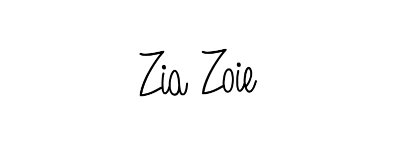 Also we have Zia Zoie name is the best signature style. Create professional handwritten signature collection using Angelique-Rose-font-FFP autograph style. Zia Zoie signature style 5 images and pictures png