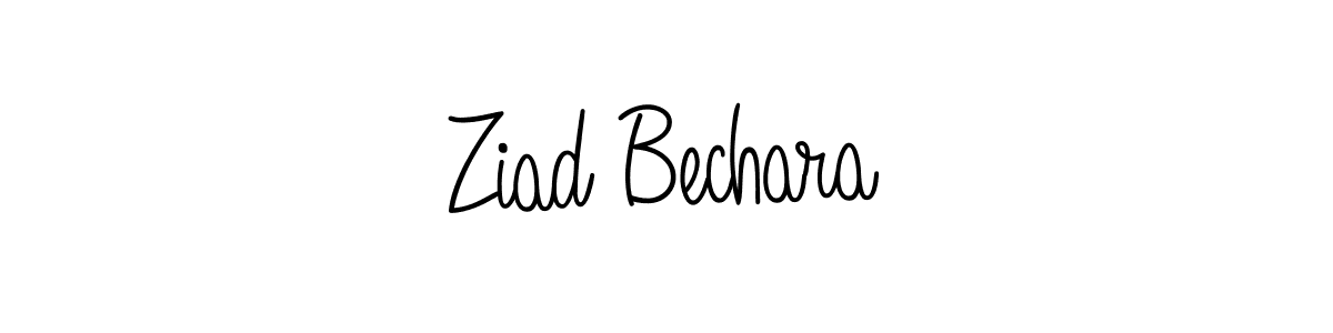 Ziad Bechara stylish signature style. Best Handwritten Sign (Angelique-Rose-font-FFP) for my name. Handwritten Signature Collection Ideas for my name Ziad Bechara. Ziad Bechara signature style 5 images and pictures png