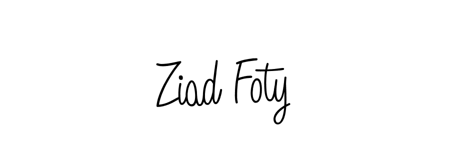 How to make Ziad Foty signature? Angelique-Rose-font-FFP is a professional autograph style. Create handwritten signature for Ziad Foty name. Ziad Foty signature style 5 images and pictures png