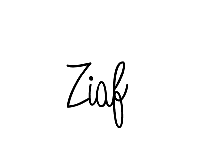 Design your own signature with our free online signature maker. With this signature software, you can create a handwritten (Angelique-Rose-font-FFP) signature for name Ziaf. Ziaf signature style 5 images and pictures png