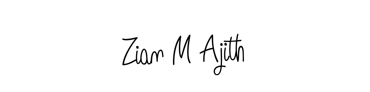 Make a short Zian M Ajith signature style. Manage your documents anywhere anytime using Angelique-Rose-font-FFP. Create and add eSignatures, submit forms, share and send files easily. Zian M Ajith signature style 5 images and pictures png