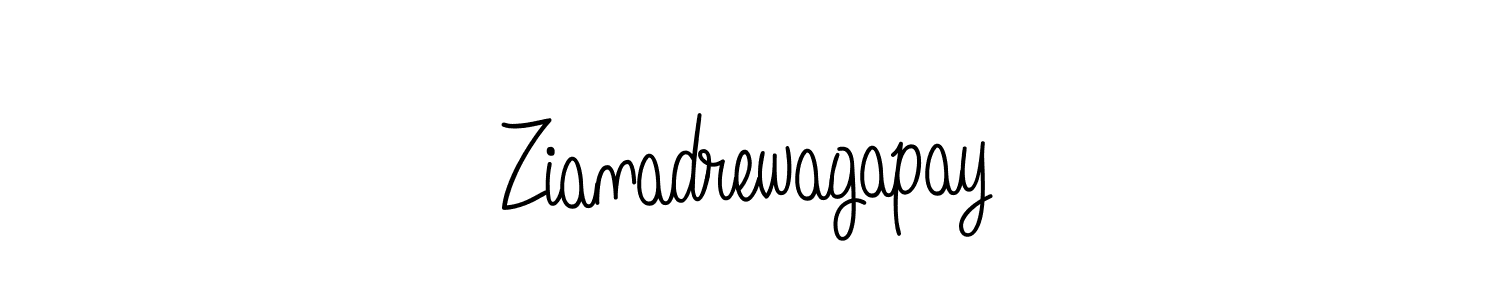 Design your own signature with our free online signature maker. With this signature software, you can create a handwritten (Angelique-Rose-font-FFP) signature for name Zianadrewagapay. Zianadrewagapay signature style 5 images and pictures png
