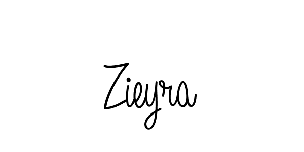 How to make Zieyra name signature. Use Angelique-Rose-font-FFP style for creating short signs online. This is the latest handwritten sign. Zieyra signature style 5 images and pictures png