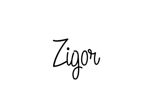 The best way (Angelique-Rose-font-FFP) to make a short signature is to pick only two or three words in your name. The name Zigor include a total of six letters. For converting this name. Zigor signature style 5 images and pictures png