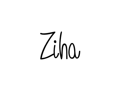 Make a beautiful signature design for name Ziha. With this signature (Angelique-Rose-font-FFP) style, you can create a handwritten signature for free. Ziha signature style 5 images and pictures png