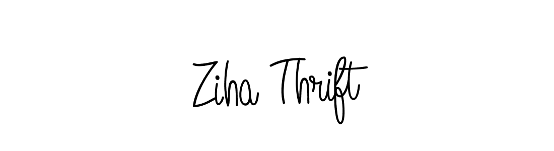 if you are searching for the best signature style for your name Ziha Thrift. so please give up your signature search. here we have designed multiple signature styles  using Angelique-Rose-font-FFP. Ziha Thrift signature style 5 images and pictures png
