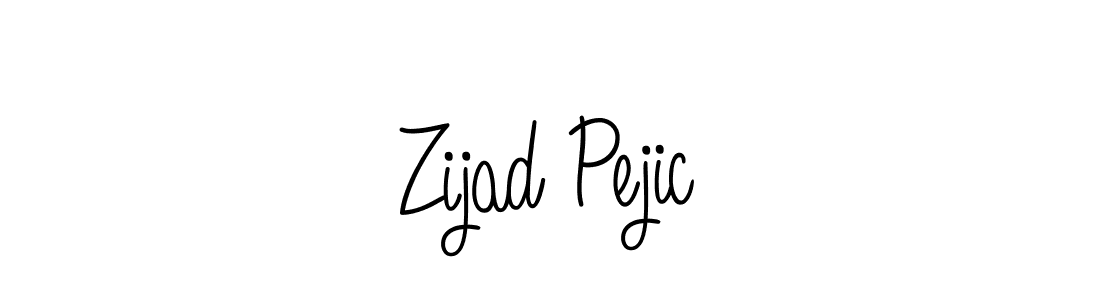 How to make Zijad Pejic name signature. Use Angelique-Rose-font-FFP style for creating short signs online. This is the latest handwritten sign. Zijad Pejic signature style 5 images and pictures png