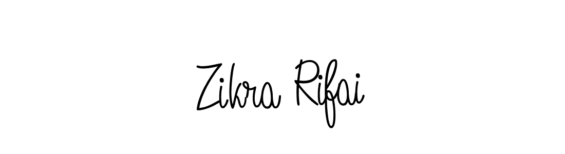 Also we have Zikra Rifai name is the best signature style. Create professional handwritten signature collection using Angelique-Rose-font-FFP autograph style. Zikra Rifai signature style 5 images and pictures png