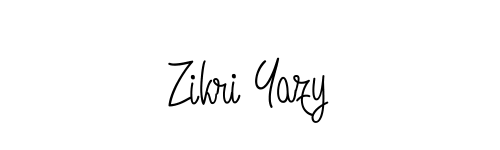 Best and Professional Signature Style for Zikri Yazy. Angelique-Rose-font-FFP Best Signature Style Collection. Zikri Yazy signature style 5 images and pictures png