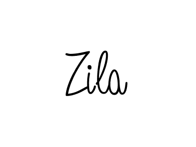 Make a beautiful signature design for name Zila. With this signature (Angelique-Rose-font-FFP) style, you can create a handwritten signature for free. Zila signature style 5 images and pictures png