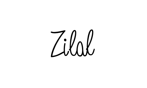 Design your own signature with our free online signature maker. With this signature software, you can create a handwritten (Angelique-Rose-font-FFP) signature for name Zilal. Zilal signature style 5 images and pictures png