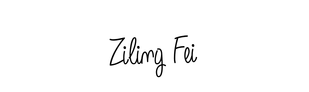 Create a beautiful signature design for name Ziling Fei. With this signature (Angelique-Rose-font-FFP) fonts, you can make a handwritten signature for free. Ziling Fei signature style 5 images and pictures png