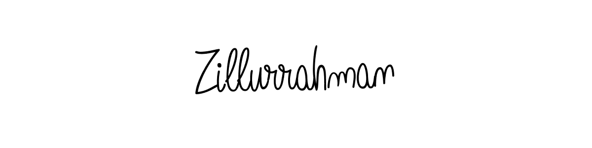 Create a beautiful signature design for name Zillurrahman. With this signature (Angelique-Rose-font-FFP) fonts, you can make a handwritten signature for free. Zillurrahman signature style 5 images and pictures png