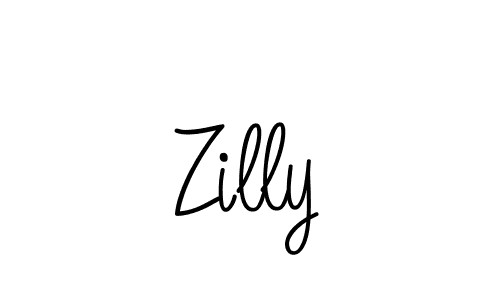 Zilly stylish signature style. Best Handwritten Sign (Angelique-Rose-font-FFP) for my name. Handwritten Signature Collection Ideas for my name Zilly. Zilly signature style 5 images and pictures png