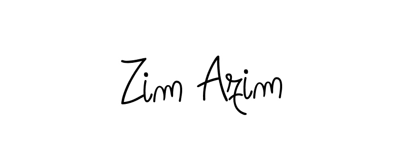 How to make Zim Azim signature? Angelique-Rose-font-FFP is a professional autograph style. Create handwritten signature for Zim Azim name. Zim Azim signature style 5 images and pictures png