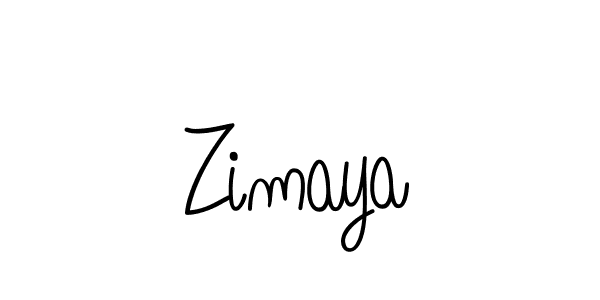 How to make Zimaya signature? Angelique-Rose-font-FFP is a professional autograph style. Create handwritten signature for Zimaya name. Zimaya signature style 5 images and pictures png