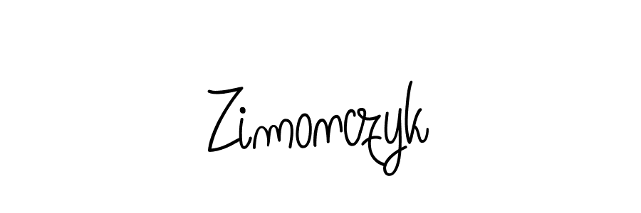 Create a beautiful signature design for name Zimonczyk. With this signature (Angelique-Rose-font-FFP) fonts, you can make a handwritten signature for free. Zimonczyk signature style 5 images and pictures png