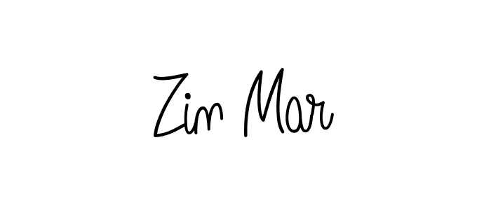 You should practise on your own different ways (Angelique-Rose-font-FFP) to write your name (Zin Mar) in signature. don't let someone else do it for you. Zin Mar signature style 5 images and pictures png