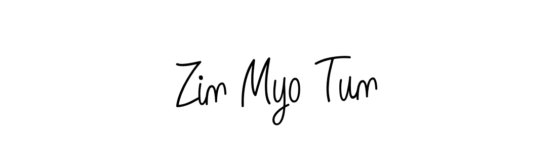 Create a beautiful signature design for name Zin Myo Tun. With this signature (Angelique-Rose-font-FFP) fonts, you can make a handwritten signature for free. Zin Myo Tun signature style 5 images and pictures png