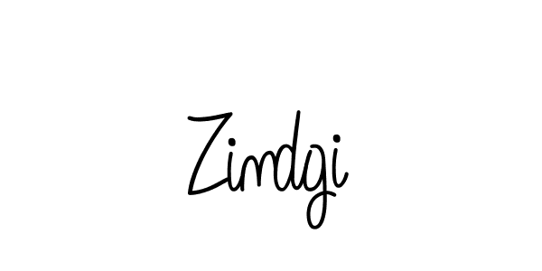 Make a beautiful signature design for name Zindgi. With this signature (Angelique-Rose-font-FFP) style, you can create a handwritten signature for free. Zindgi signature style 5 images and pictures png